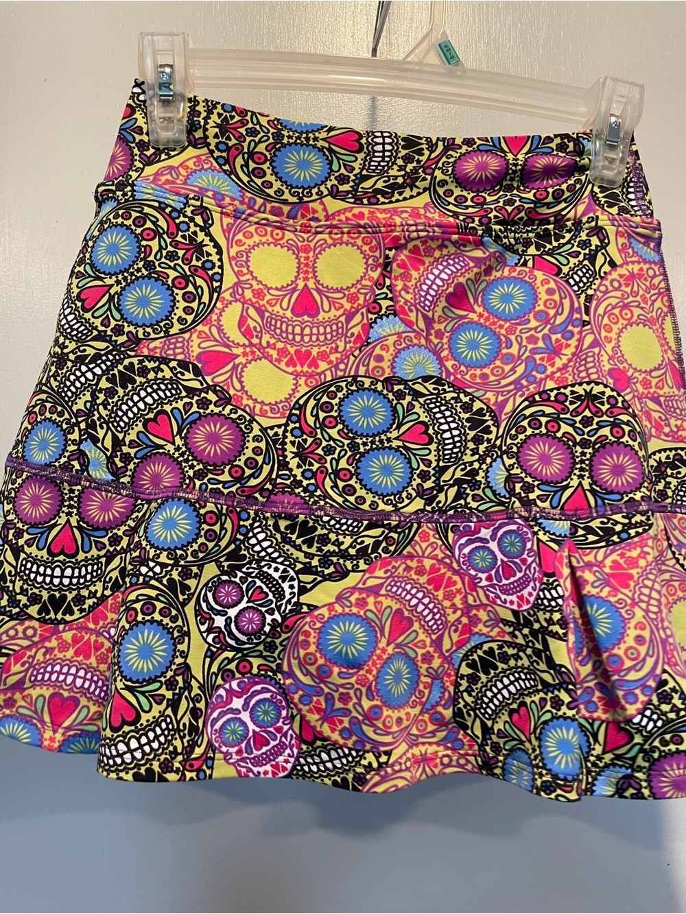 Donajo Colorful Sugar Skull  Skater Skort- Multi size juniors 1